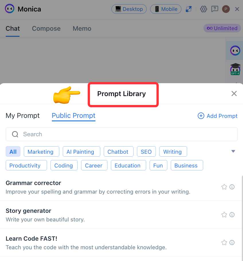 Prompt Library