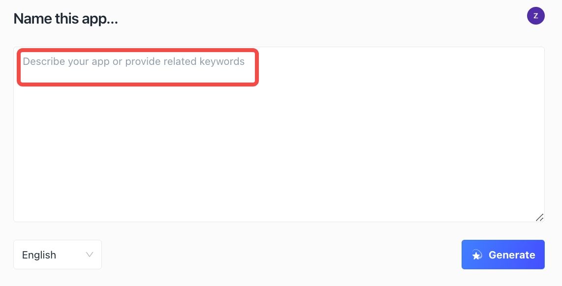  Describe your app or provide relevant keywords