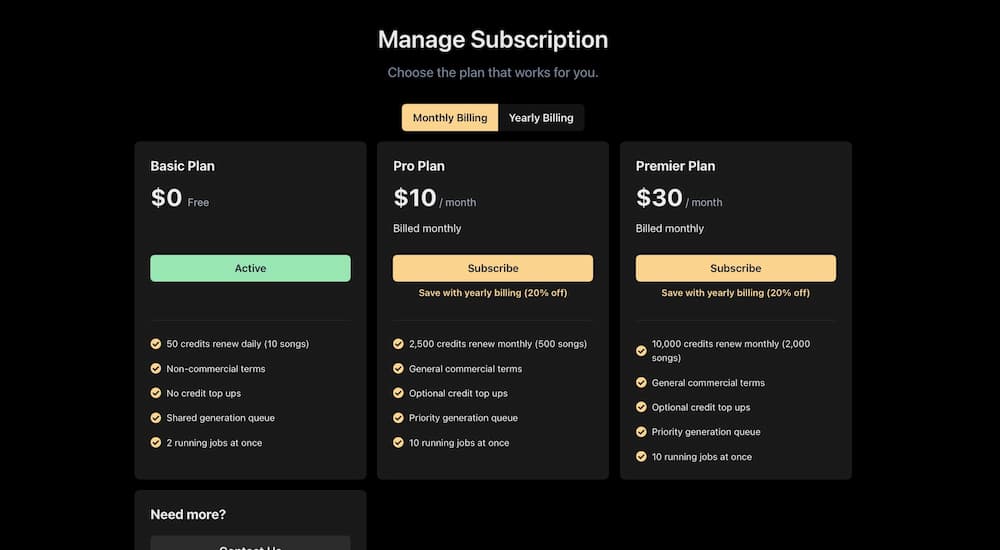 suno-ai-pricing