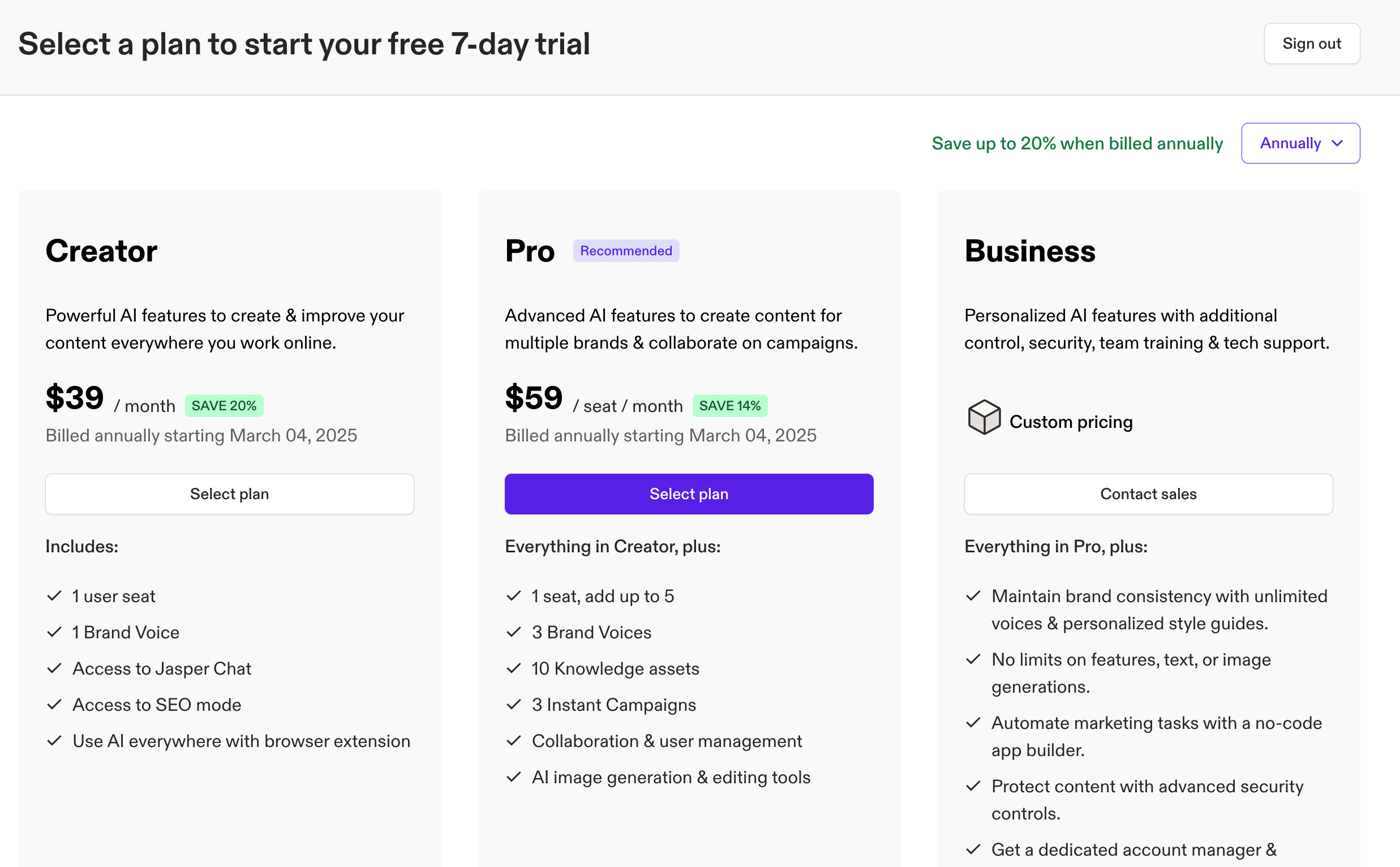 Payment Plan of Jasper