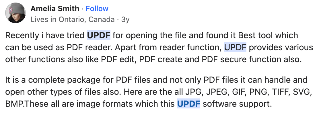 How users talking about UPDF