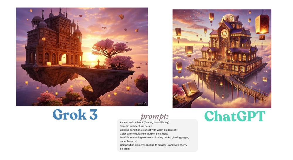 Grok3 vs ChatGPT Image genaration